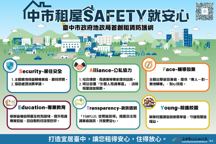 租得安心、住得放心!中市推「租屋safety就安心」六大核心防護網守護租屋族