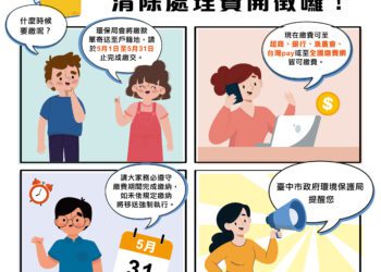 中市清除處理費5月即將開徵-環保局提醒：按時繳費最安心！
