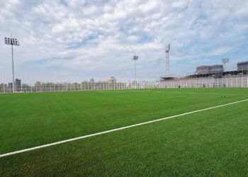 邁向足球之都!台中15.2億國際足球園區最新進度曝光-fifa技師今現身檢測