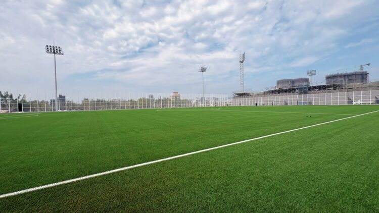 邁向足球之都!台中15.2億國際足球園區最新進度曝光-fifa技師今現身檢測