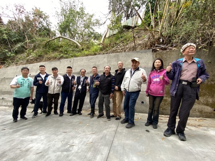 提升防災韌性-北屯區民德里民興巷農路擋土牆修復完成-民政局長：打造安全新防線