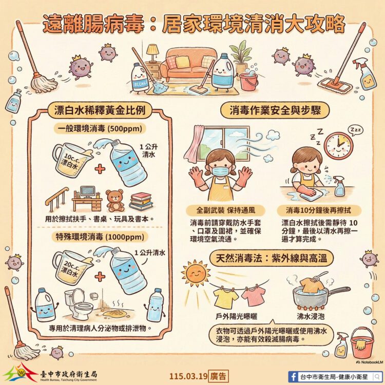 腸病毒流行季來臨 中市衛生局:落實洗手5時機5步驟 可有效降低感染風險