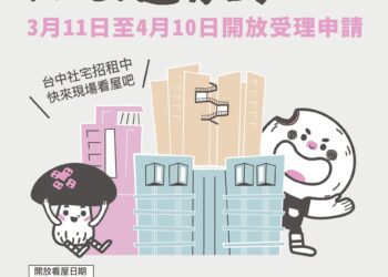 「好宅」聯合招租！南屯建功5號、太平育賢三期、烏日高鐵好宅-即日起至4/10開放申請