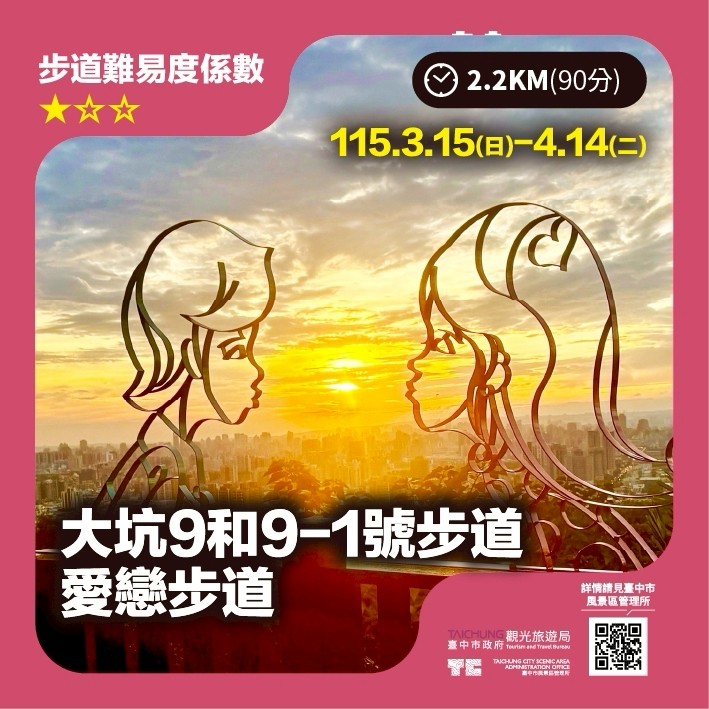 台中城市郊山探旅掀熱潮 千人登山嗨翻鐵砧山