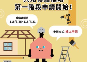 台中市社區修繕補助再升級-新增社區共用廚餘處理設備、抽水機、防火毯三項目　3/25開始受理申請