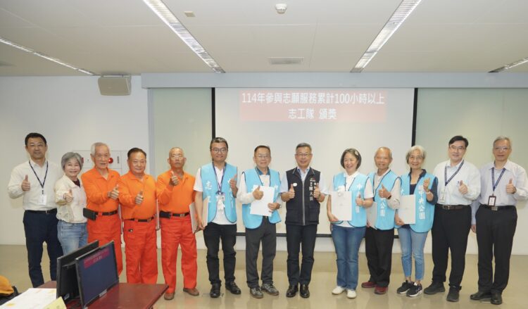 守護道路與公園的無名英雄！中市建設局表揚86位破百時數志工-共創城市新樣貌