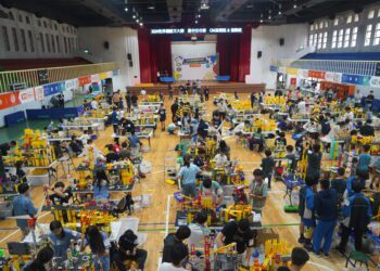 中市機關王大賽登場-636位學子競技用積木打造科技創意