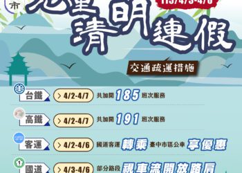 掃墓出遊雙高峰！-中市交通局推兒童清明連假疏運-轉乘公共運輸享優惠