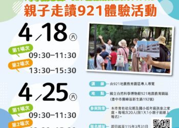 最熱血的兒童節！中市家庭教育中心推兒童安全系列課程-超萌「小小防災英雄」勇闖921園區
