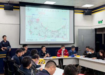 開幕在即-中市消防局辦理漢神洲際購物廣場實境火災演練-強化大型商場防災應變