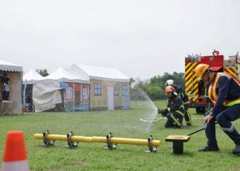 中市南區公所舉行水災防汛實兵演習-強化跨機關應變力、提升救災能量
