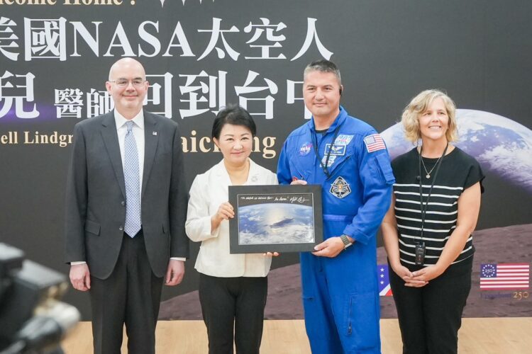 nasa台灣出生太空人返台中！盧秀燕：歡迎家人回家-台美情誼再升溫