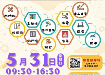先體驗、後媒合-中市府5/31辦理「室內裝修職業探索暨徵才會」-助青年探索職涯性向