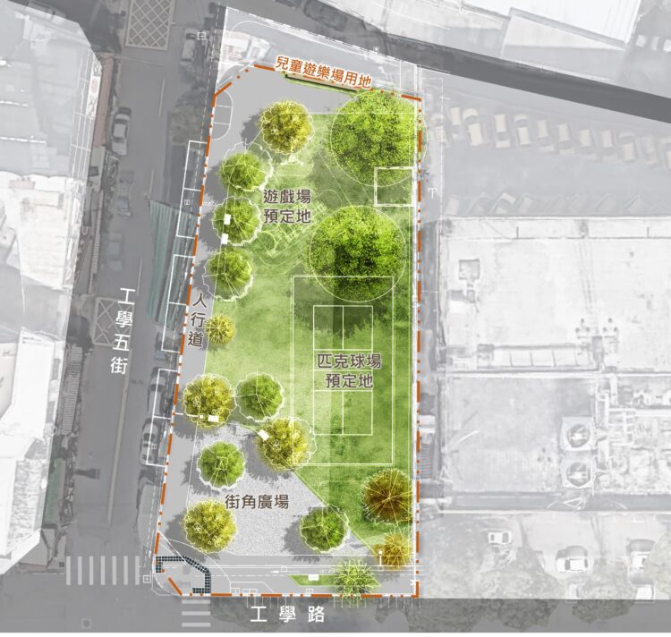 台中高工旁街角空間華麗轉身！-中市建設局推動兒190用地綠美化年底完工