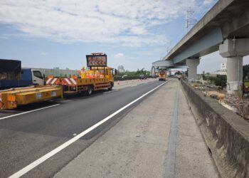 市政路延伸二標管冪施工遭遇地質挑戰-中市府全力應變確保國道行車安全