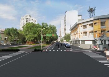 西區梅川人行道改善進入最後階段！建設局今起分段道路燙平-提醒用路人提前改道