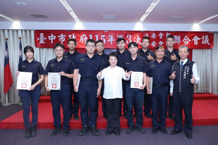 守護最幸福城市!中市毒駕查緝量提升125%成果亮眼-盧秀燕讚警「城市英雄」