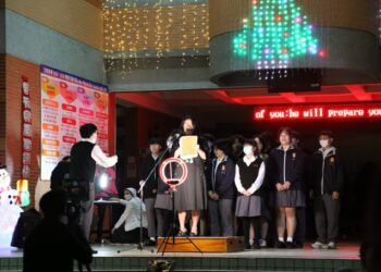 迎接2024年溫馨聖誕佳節到臨 文興高中舉辦耶誕城點燈典禮