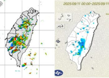 影音/對流雲系發展旺盛 0911下午多縣市大雨特報