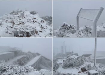 強烈冷氣團持續發威 玉山、合歡山、嘉明湖下雪 各地明顯低溫