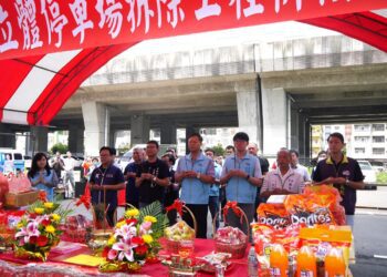 影音/提升珍貴土地資源的利用效益 員林市立體停車場舉辦拆除工程祈福