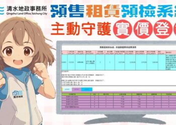 防堵申報不實　中市清水地所開發「預售租賃預檢系統」