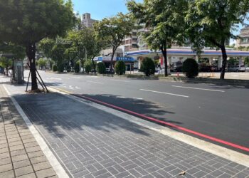 中市啟動五權西路人行道及燙平工程　提升通行舒適度