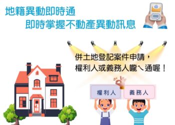 中市「地籍異動即時通」服務再升級　提升預防詐騙功能