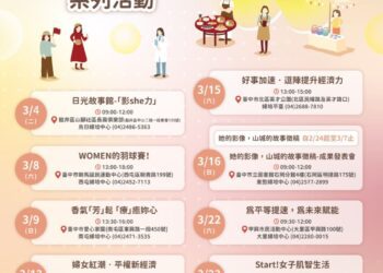 歡慶國際婦女節 中市推婦女節系列活動展現女力能量