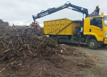 中市神岡區清潔隊創意環保　廢棄樹枝活化再利用