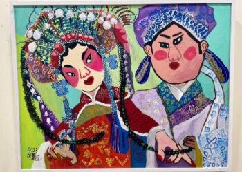 中市中山地政所舉辦黃譓丞師生聯展　逾40幅童趣畫作展現藝術魅力