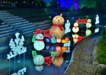 從耶誕到元宵 豐原3大燈區展出「福祿葫蘆」與「大雪人」等特色造型