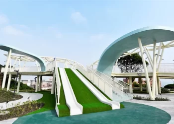 八卦山「天空遊戲場」溜滑梯遊客摔倒骨折 城觀處表示:將進行改善