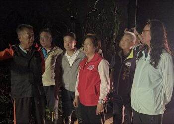 影音/雷雨狂炸彰化 縣長王惠美忙勘災