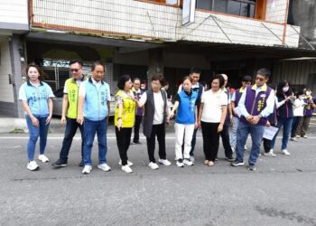 縣長王惠美視察田中斗中路二段北側道路破損 投入1,181萬元改善道路不平