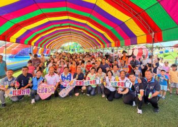 社頭鄉里樂公園舉辦「夏日玩水派對」 歡笑中共度清涼夏日時光