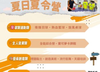 放電迎暑假！　中市國民兒童運動中心推多元夏令營活動
