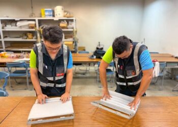 回風濾網細緻手工摺疊　中捷打造清新乘車體驗