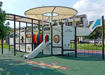 中市5座公園遮蔭完工 炎夏親子遊戲更舒適