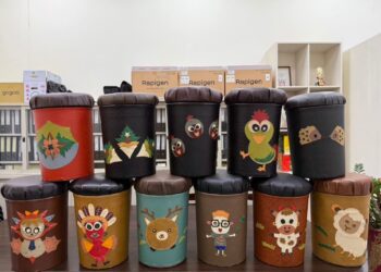 廢沙發皮變身萌椅 中市西屯清潔隊打造環保文創新亮點