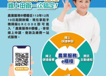 中市府推動「農業服務e櫃檯」 一站式線上申辦超便利